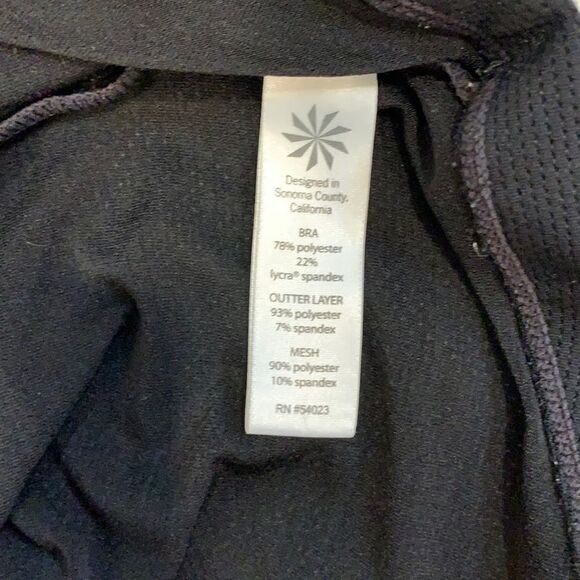 Athleta tank black sleeveless activewear top size S - Picture 10 of 10